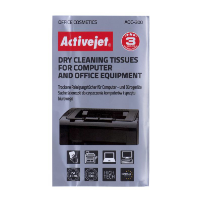 Faculeta pastrimi Activejet AOC-300, për kompjuterë dhe pajisje zyre, set 24 copë, të bardha