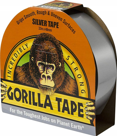Shirit ngjitës Gorilla Tape Silver, 48mm, 32m, ngjyrë argjendtë