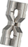 Enigmë metalike Hanayama Cast Hourglass, niveli 6, 4 pjesë, ngjyrë argjendi