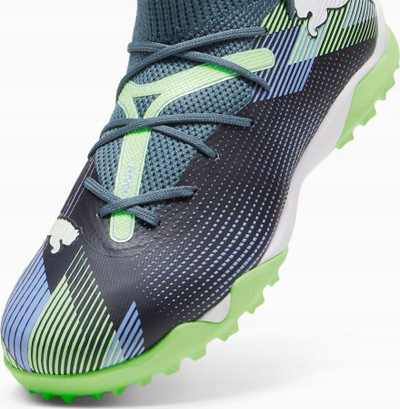 Këpucë futbolli për të rinj PUMA FUTURE 7 MATCH TT, nr 24.5, për bar artificial, gri