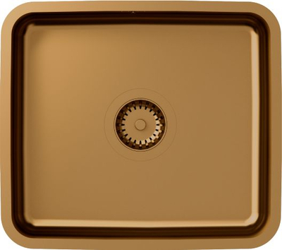 Кујнски мијалник Quadron Nicolas, подмонтажа од не'рѓосувачки челик, 44x39 cm, бакар