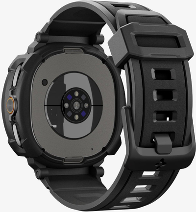 Kutia mbrojtëse Spigen Rugged Armor Pro për smartwatch, rezistente ndaj goditjeve, e zezë