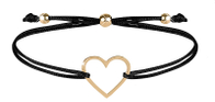 Troli Corded Heart Нараквица, Црна/Златна
