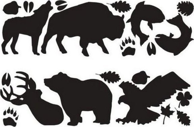 Set arna ngjitëse Gear Aid Wildlife Tenacious Tape, 20 copë, shumëngjyrëshe