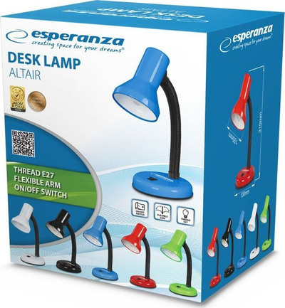 Lampë tavoline Esperanza ELD108B, E27, LED 12W, blu
