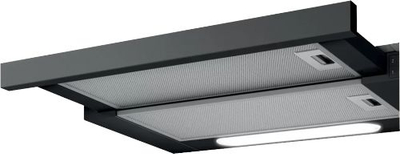 Aspirator kuzhine Elica Elite 14 Lux BL/A/60, teleskopik, 304 m³/orë, i zi