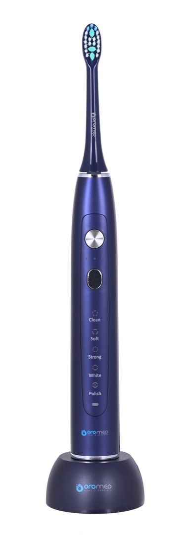 Furçë dhëmbësh sonic Oromed Oro-Sonic X Pro, 5 mënyra, 38000 lëvizje min, blu e errët