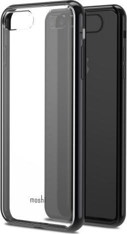 Mbrojtëse telefoni Moshi Vitros Raven për iPhone 8 Plus dhe 7 Plus, transparente, e zezë
