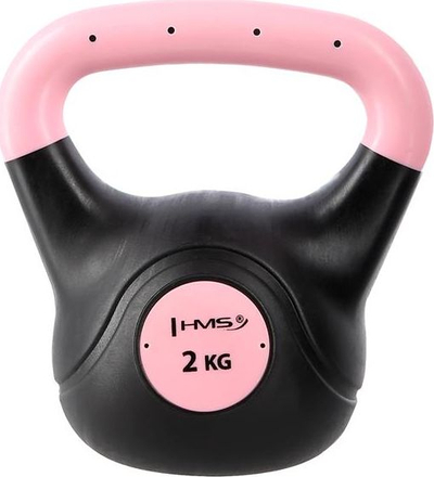 Kettlebell HMS KPC02, 2 kg, bituminoz, e zezë