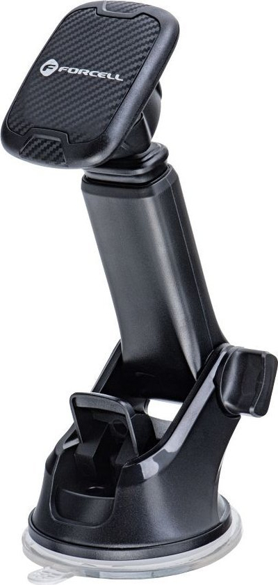 Mbajtës magnetik për makinë ForCell CAR CARBON H-CT327, për xham, i zi