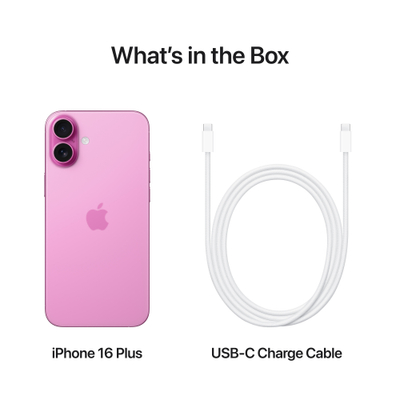 Apple iPhone 16 Plus, 128GB, Pink
