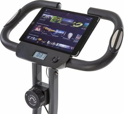 Bicikletë ushtrimore Tunturi Cardio Fit, 8 nivele rezistence, paloset, e zezë