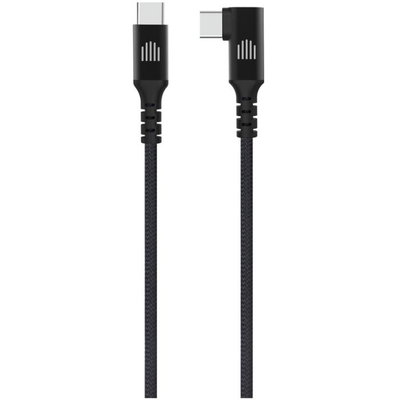Dviced Angled Braided Cable USB-C To USB-C, 1,25m, Black