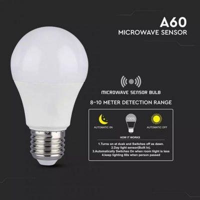 Llambë LED V-TAC VT-2219 9W E27 A60 4000K 806lm 2761 