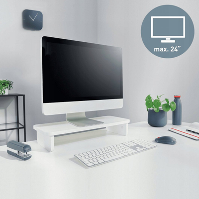 Bazë monitori IncaGold Ergo, deri 24", ergonomike, e bardhë