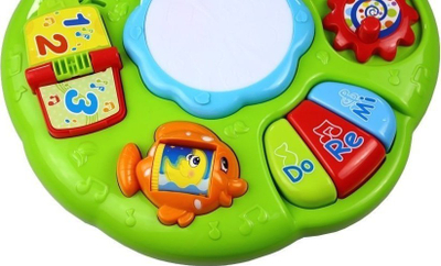 Tavolinë muzike interaktive LEAN TOYS, edukative, për kalamaj 18m+, shumëngjyrëshe