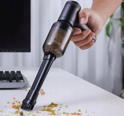 Set aksesorësh Ulanzi për fryrës ajri Multifunctional Air Duster, 3 gryka, furçë me enë pluhuri, i zi