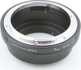 Adapter objektivi Pixco FUJIFILM X te Canon FD, fokus deri në pafundësi, i kromuar
