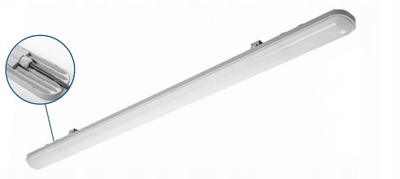 Trup ndriçimi LED XARO Hermetic T2UK, 18W, 2200lm, gri