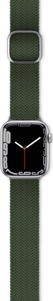 Rrip ore Epico Watch Strap Braided, për Apple Watch 38/40/41 mm, tekstil elastik, jeshile ulliri