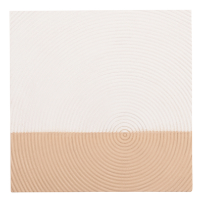 Panel muri katror Santorini 80x4x80Hcm (HM4519), bardhë/ kaftë