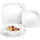 Pjata set porcelani 6 copë Lamart LT9002, të bardha