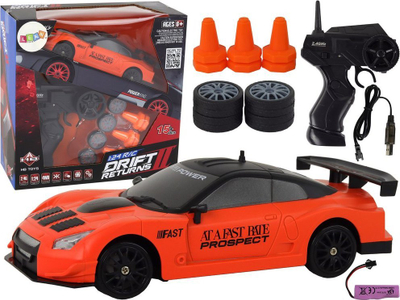 Makina me telekomandë Leantoys Sports Car 1:24, rrota të ndërrueshme, blu