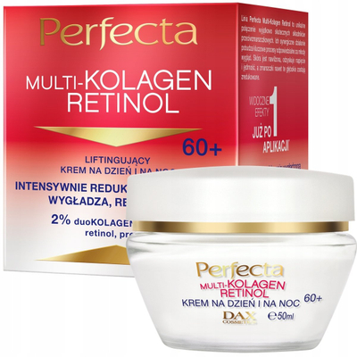 Krem fytyre Perfecta Multi Kolagen Retinol 60+, ditë dhe natë, 50ml, i bardhë