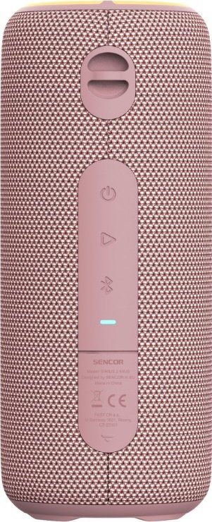 Altoparlant Bluetooth Sencor SIRIUS 2 MAXI, portabël, IPX7, rozë