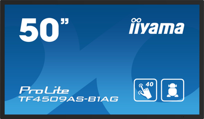 Monitor me prekje Iiyama TF5039AS B1AG, 50", 4K Ultra HD, i zi