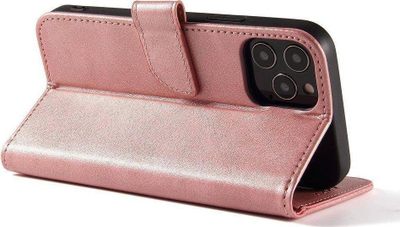 Këllëf magnetik tip libër për Samsung Galaxy A73, me qëndrim, rozë