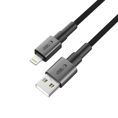 Кабел за полнење Tech-Protect Ultraboost DNA Lightning, USB-A, 25cm, 12W 2.4A, темно сива