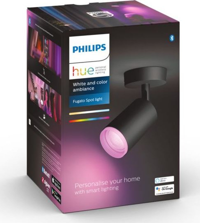 Spot muror LED Philips Hue Fugato 5063130P7, GU10 5.7W, White and Color Ambiance, i zi