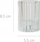 Mbajtëse qiriri Douceur d’Intérieur Ribbed, qelq, 5.5 cm, transparente