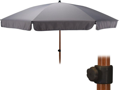 Сончобран Grey Umbrella, дијаметар 220 cm, алуминиум, сив