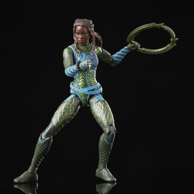 Figurine veprimi Hasbro Marvel Legends Nakia, 15cm, me aksesorë, shumëngjyrëshe