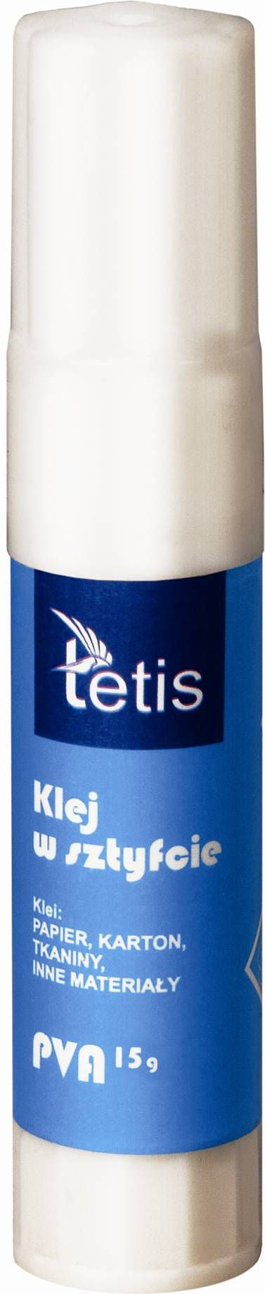 Ngjitës shkop Tetis Glue Stick, 15 g, i bardhë