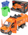Kamjon lodër plehrash ToyStar Garbage Truck, me drita e zë, me kontejner ngritës, portokalli