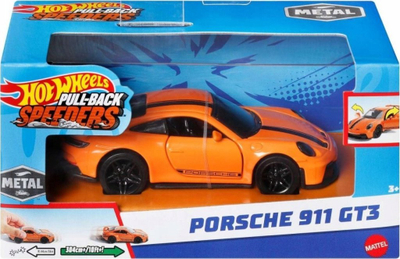 Makinë lodër Hot Wheels Pull Back Speeders, metalike, shkallë 1:43, ngjyra të ndryshme