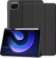 Këllëf tabletë 4kom.pl SC PEN për Xiaomi Pad 6 6 Pro, me mbajtëse stilolapsi, me kapak palosës, i zi