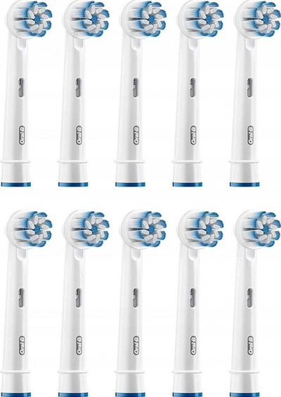 Koka furçe elektrike Oral-B Sensi UltraThin EB60, set 10 copë, të bardha
