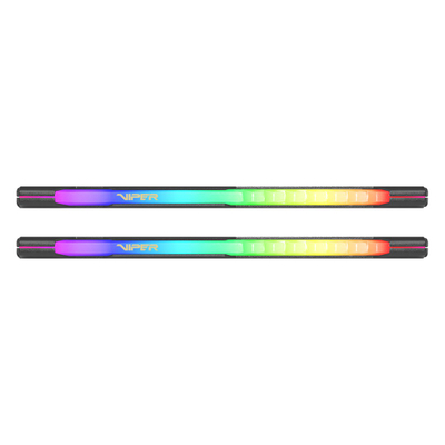 Ram Patriot Viper Steel RGB PVSR416G360C8K, 16GB DDR4, 3600MHz, e zezë
