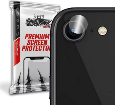 Mbrojtës kamere GrizzGlass Hybrid për Apple iPhone SE 2022, transparent
