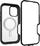 Futrollë OtterBox Defender XT Clear për iPhone 16, MagSafe, transparente me kornizë të zezë