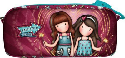 Penar Santoro Gorjuss Fireworks, i madh, me zinxhir, burgundy
