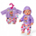 Облека за кукли Baby Born Hoodie Outfit, 43 cm, со закачалка за облека, виолетова