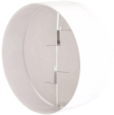 Valvul kundërkthimi ventilimi STYL 120, diametër 120 mm, plastike, e bardhë