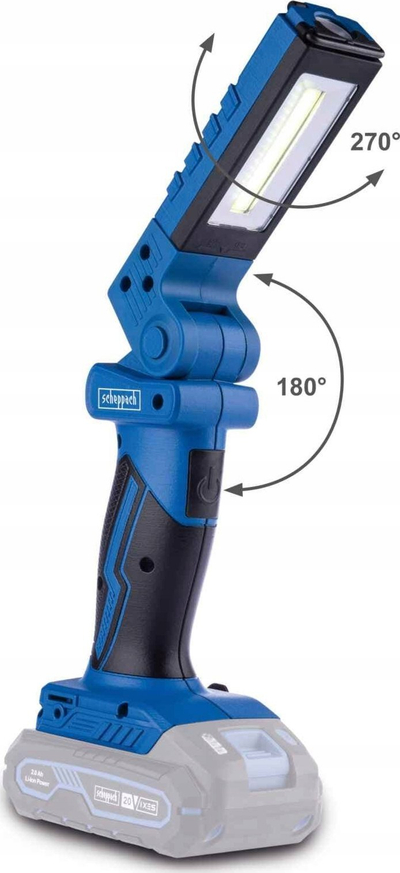 Lampë pune me bateri Scheppach C-WL20-X, 20V, 300 lumens, blu