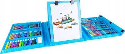 Set vizatimi Painting Set Board Pad, me valixhe dhe dërrasë A4, blu