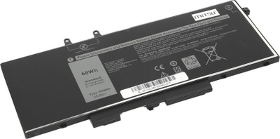 Bateri laptopi Mitsu Dell Latitude 14 15, 4100mAh 62Wh, e zezë